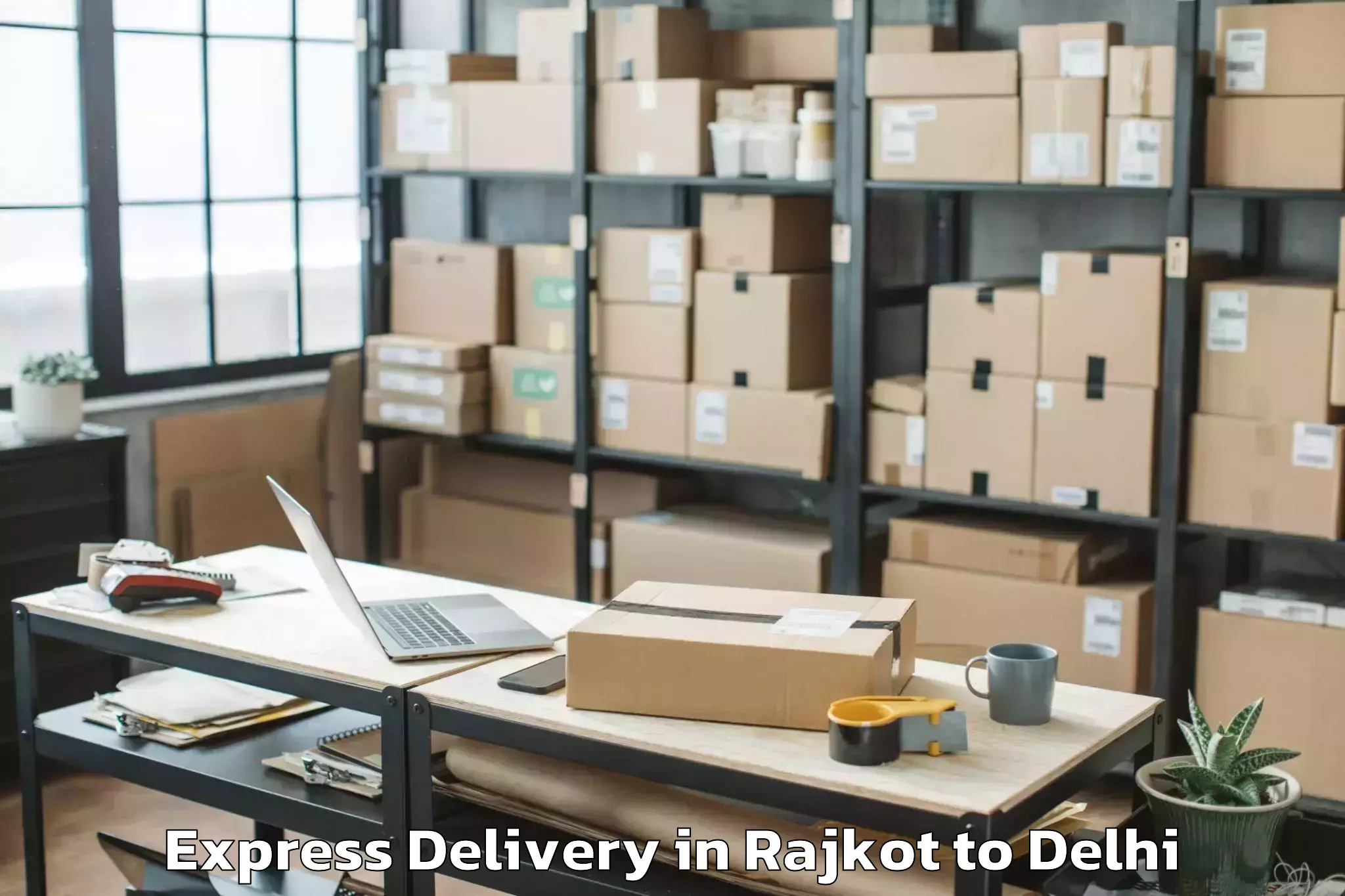 Affordable Rajkot to C R R I Express Delivery